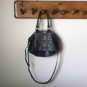 Mosaic print purse